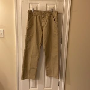 Wrangler Canvas Dark Khaki Carpenter Pants  32/30